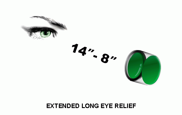 UTG Accushot Scout 1-4x28 Zielfernrohr mit langem Augenabstand SCP3-14LIEMDQ