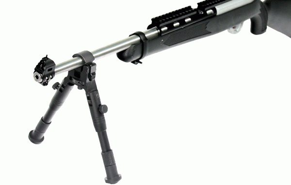 UTG Clamp-On Zweibein mit Laufbefestigung (neue Generation) TL-BP18S-A