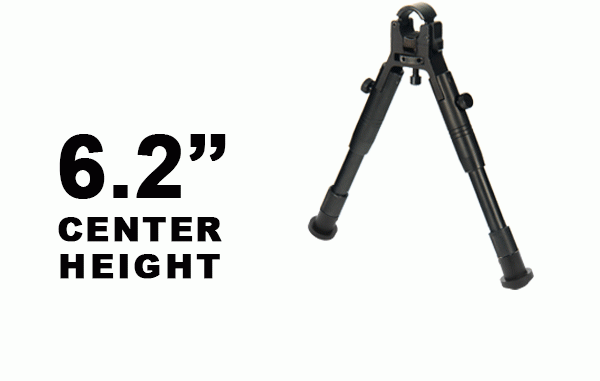 UTG Clamp-On Zweibein mit Laufbefestigung (neue Generation) TL-BP18S-A