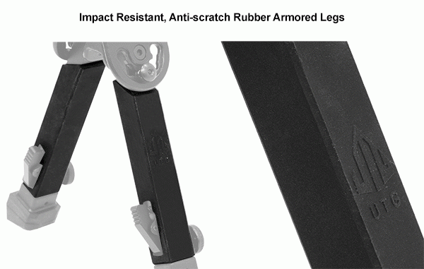 UTG Gummiarmiertes QD Zweibein TL-BP20Q-A