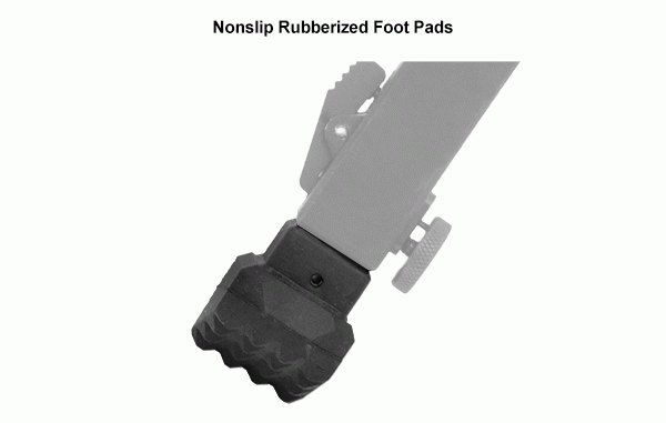 UTG Gummiarmiertes QD Zweibein TL-BP20Q-A