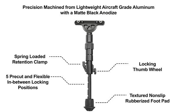UTG Recon Flex Zweibein für KeyMod TL-BPDK01
