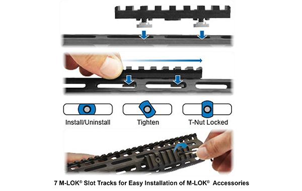 UTG PRO M-LOK Super Slim Vorderschaft für AR15 MTU006SSM