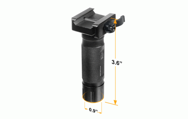 UTG Universal Vordergriff mit 3,6cm Durchmesser MNT-GRP003Q