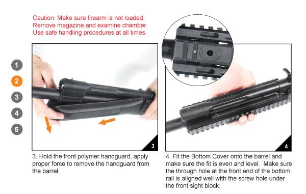 UTG PRO Picatinny Tactical Vorderschaft für Saiga-12 MNT-HGSG12
