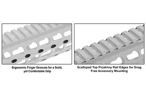UTG PRO M-LOK Drop-In Super Slim Vorderschaft für AR15 MTU001SSK