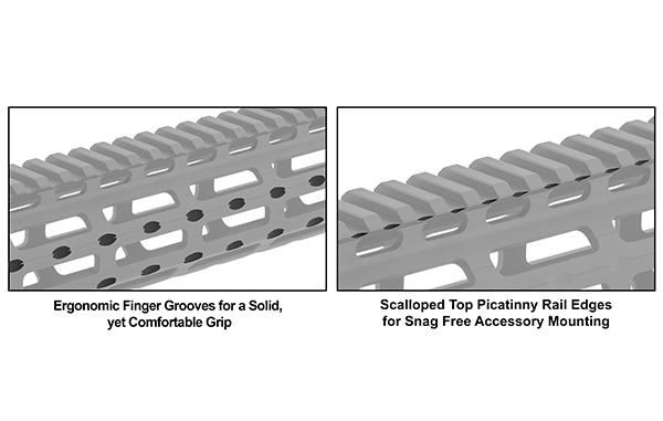 UTG PRO M-LOK Super Slim Vorderschaft für AR15 MTU025SSM