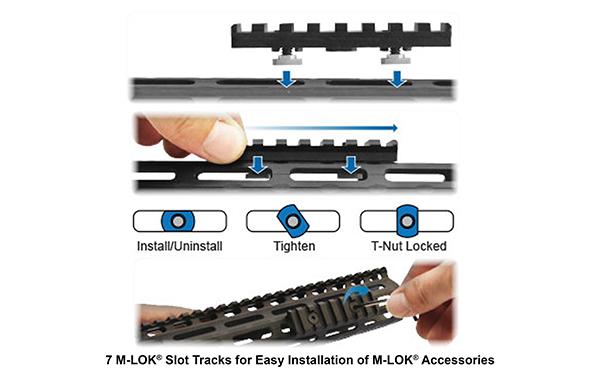 UTG PRO M-LOK Super Slim Vorderschaft für AR15 MTU025SSM