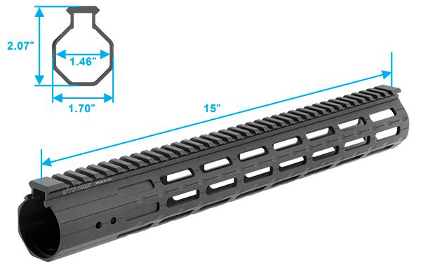 UTG PRO M-LOK Super Slim Vorderschaft für Ruger Precision Rifle MTU041SSM