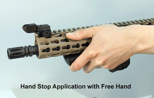 UTG Apache All-In-One Vordergriff, anklappbar RB-FGRP180B