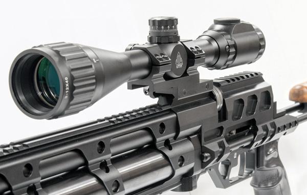 UTG 25mm/1" Accushot Blockmontage mit 38mm Offsetversatz RGWMOFS38-25H4