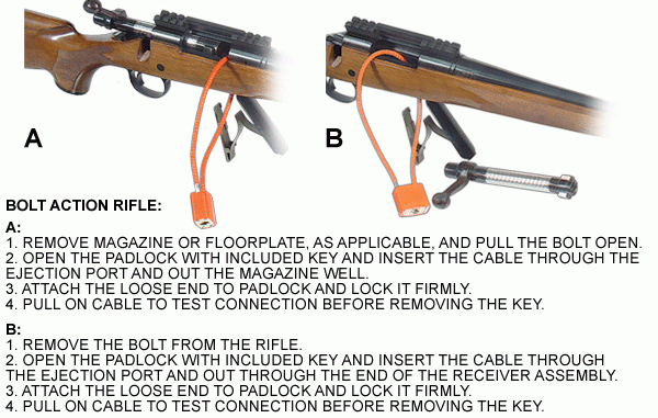 UTG Kabelschloss für Schusswaffen TL-GLK01