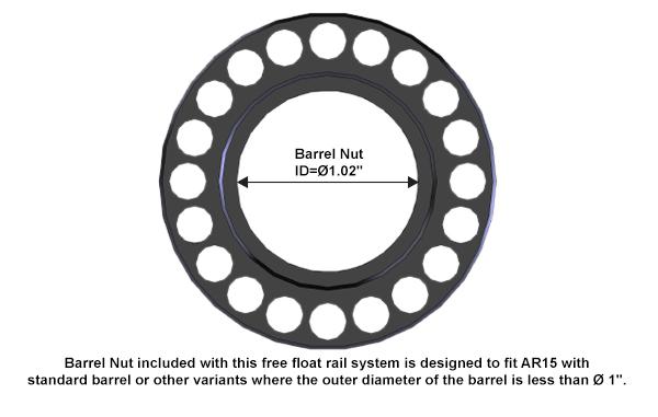 UTG Pro Free Float 4-fach Picatinny Vorderschaft für AR-15