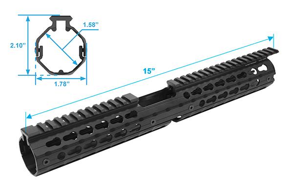 UTG Pro Super Slim Carbine Drop-In Vorderschaft für AR-15