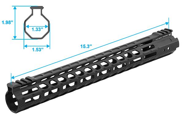 UTG PRO M-LOK Ultra Slim Vorderschaft für AR-15