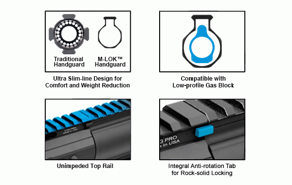 UTG Pro M-LOK Vorderschaft für AR-10