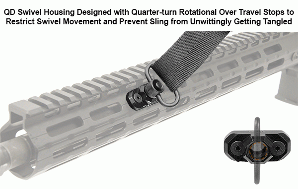 UTG PRO M-LOK-Adapter für QD-Tragegurtöse