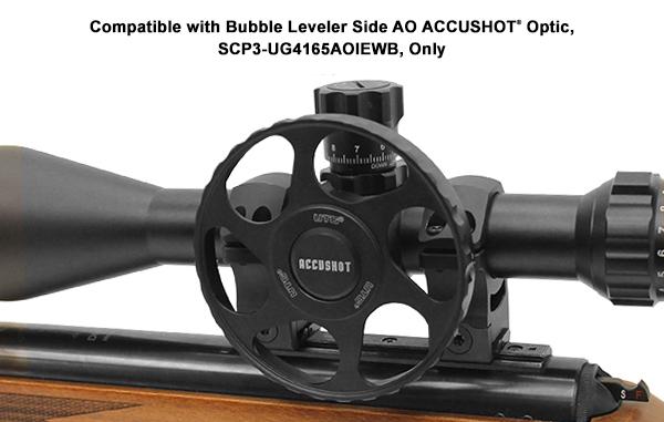 UTG Parallaxenausgleich Einstellrad für Accushot-Serie (mit integrierter Libelle)