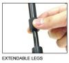 UTG Clamp-On Zweibein mit Laufbefestigung und Metallfüßen TL-BP08ST