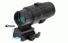 UTG 3x Magnifier mit Flip-to-Side-QD-Montage SCP-MF3WEQS